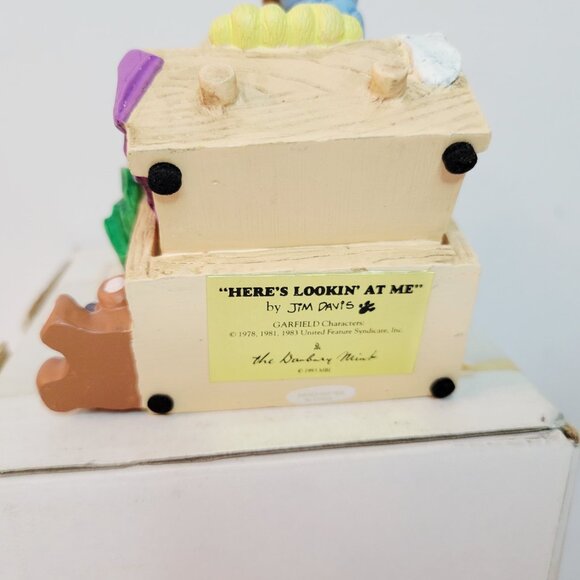 Vtg Garfield By Jim Davis Here's Looking at Me The Danbury Mint - Picture 6 of 6